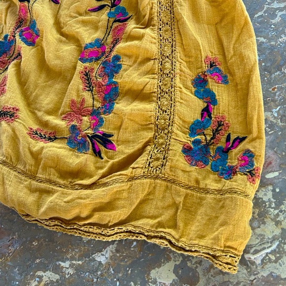 Free People | Women’s Amber Glow Victorian Embroidered mini dress, lined, size S - Picture 10 of 15